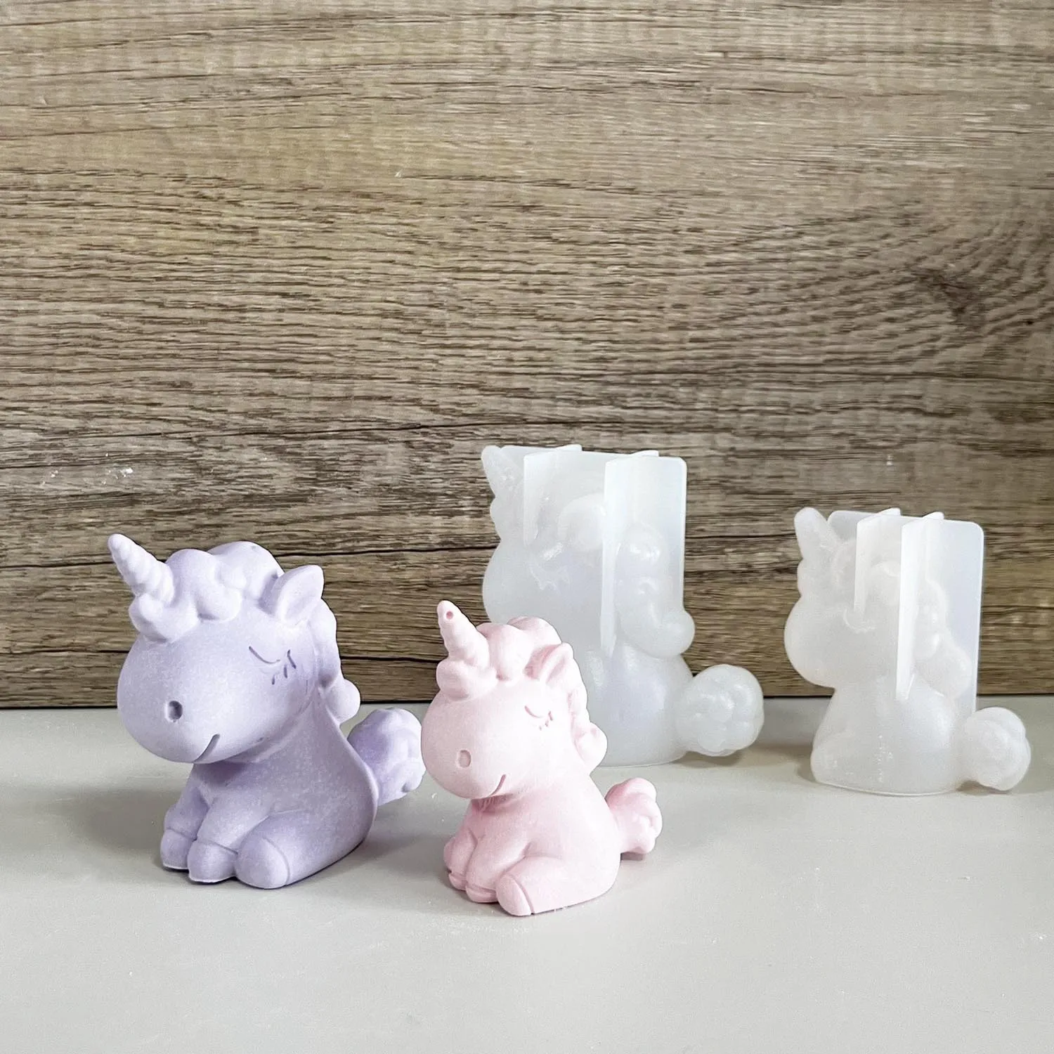 Candle Making Accessories - 3D geometrica in silicone unicorno gatto