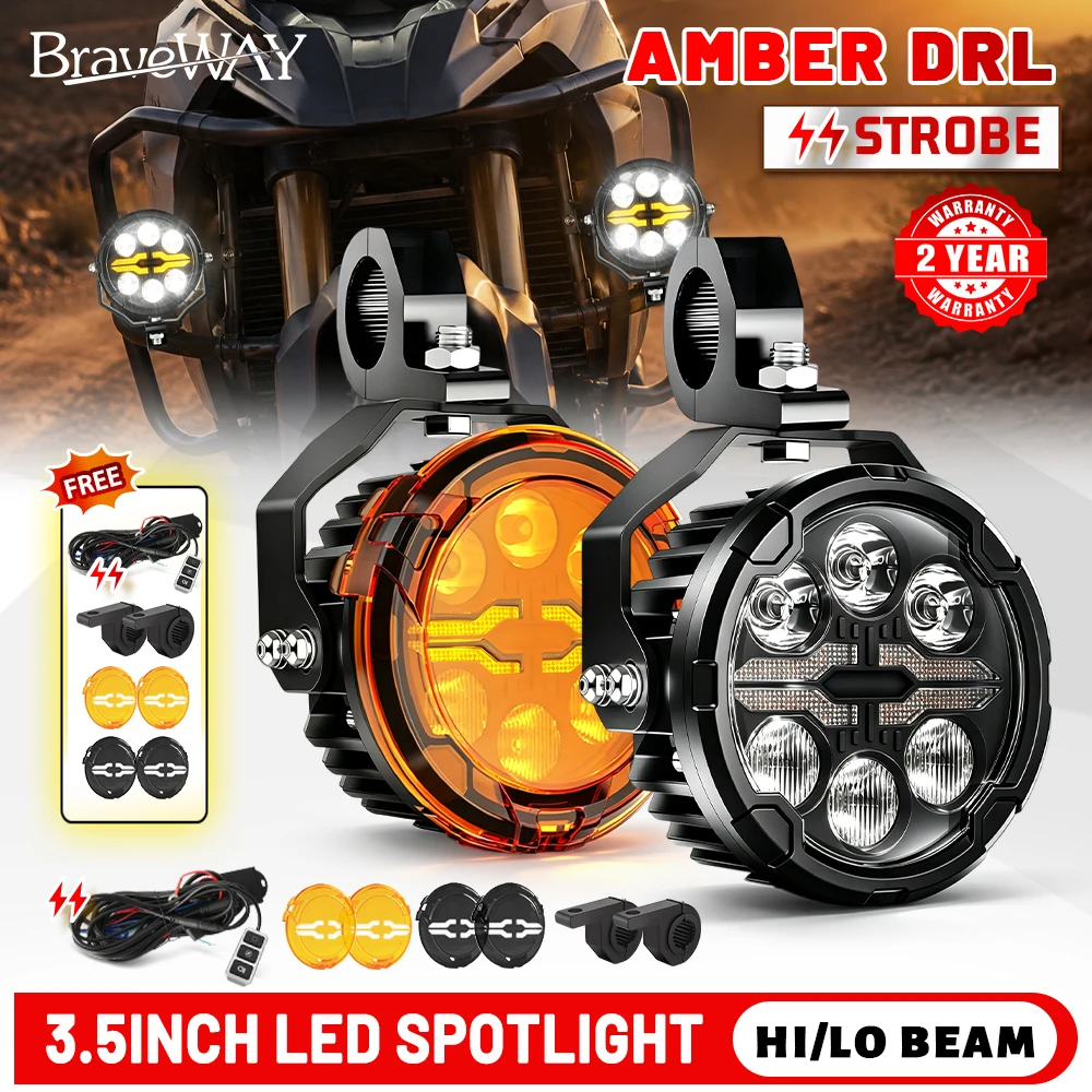 Candle X - HAOLIDE Faro Ausiliario LED per Moto