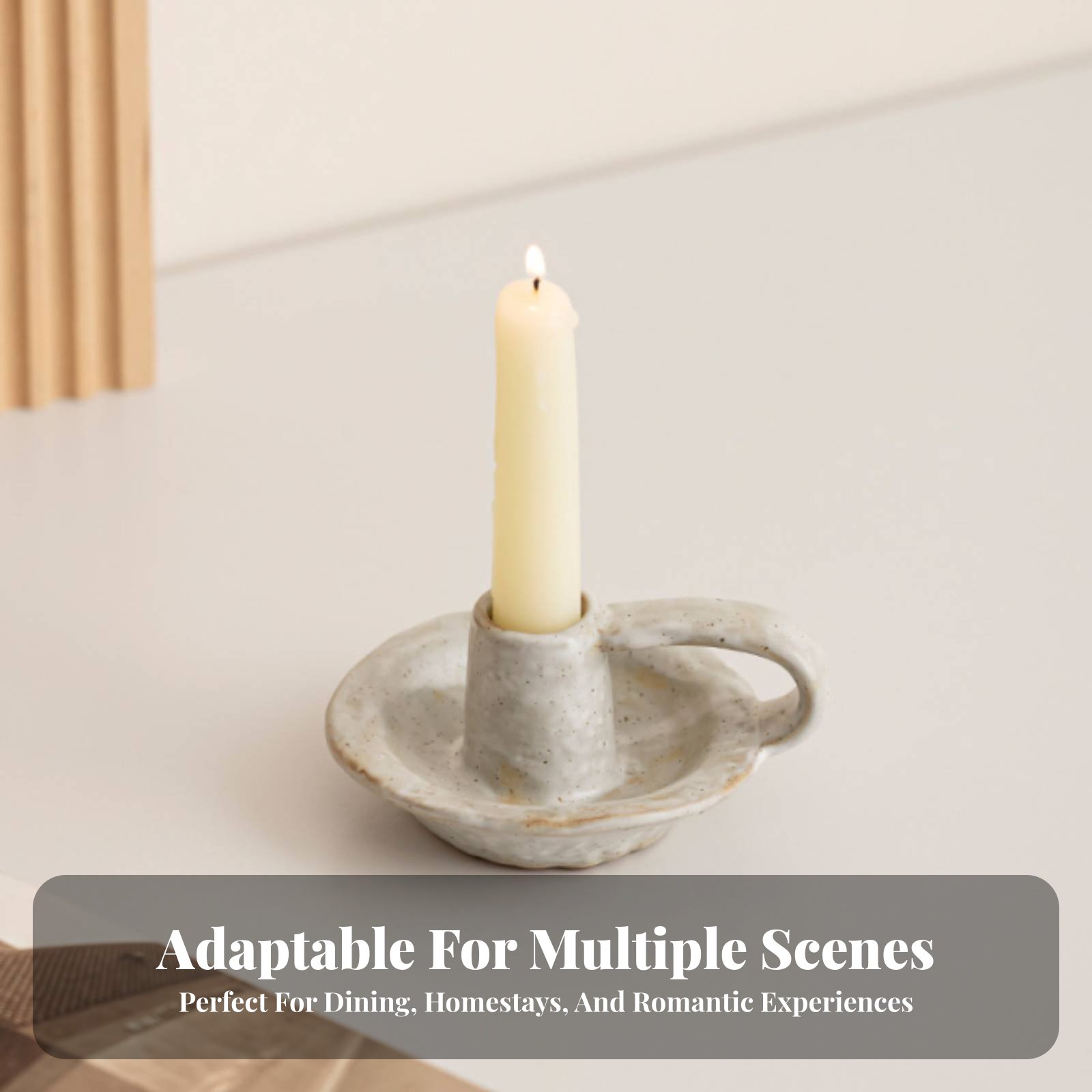 Paraffin Candle Wax - Portacandele in Ceramica Stile Nordico, Decorazione