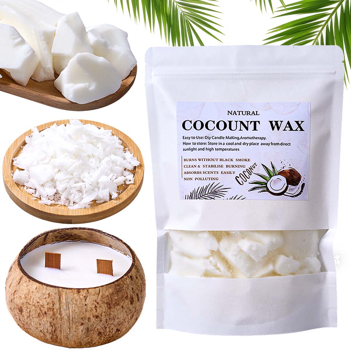 Cera di Cocco Naturale Bianca  - Candle Making Material Wholesale recensione e prezzo