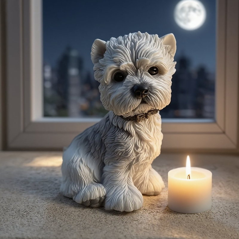 Simpatico cucciolo di cane Wes - Candle Making Yorkshire recensione e prezzo